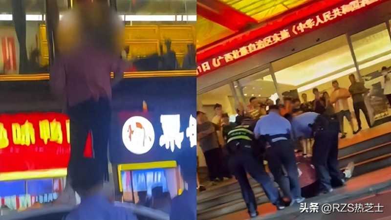 桂林奇闻！女子爬上车顶做不雅动作引发瞠目结舌